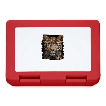Leoparden Leopard - Lunchbox - red - Front