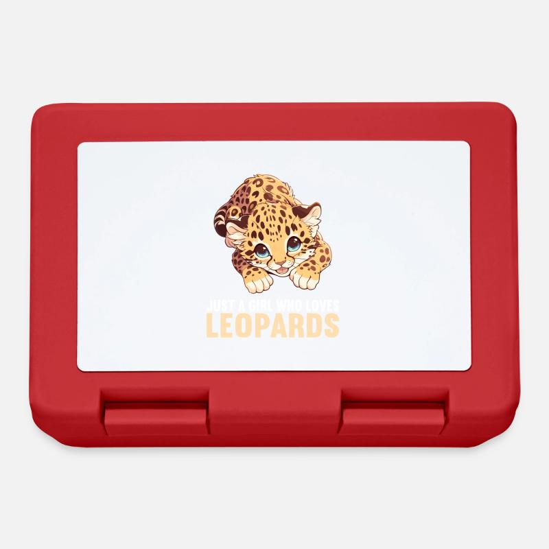 Léopard léopard - Boîte à goûter - rouge