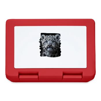 Snow Leopard Schneeleoparden Schneeleopard - Brotdose - Rot - Vorne