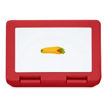 Powered By Burritos - Lunchbox - red - Front