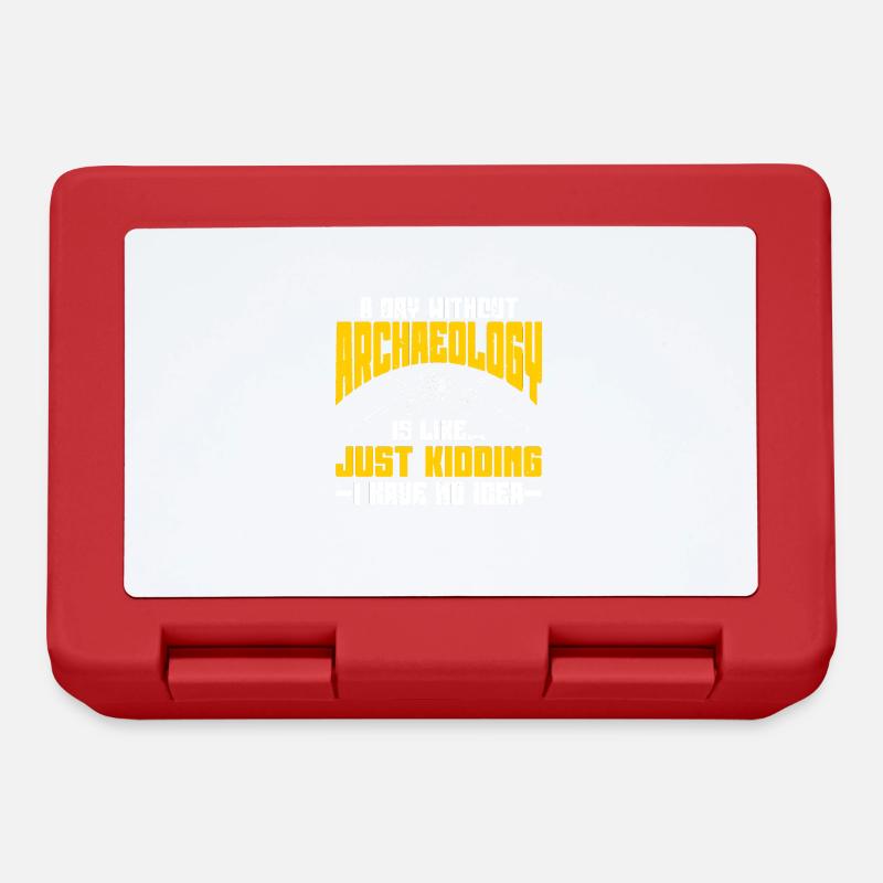Archaeologist Archaeology - Lunchbox - red