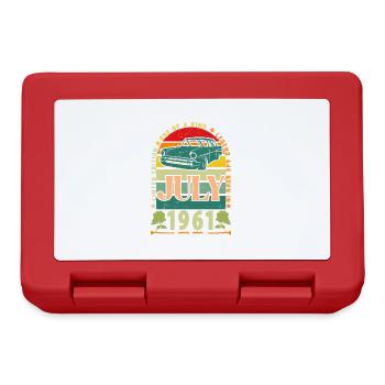 July 1961 birthday gift. July 1961. - Lunchbox - red - Front