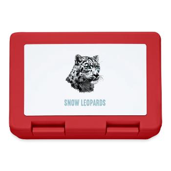 Snow Leopard Schneeleoparden Schneeleopard - Brotdose - Rot - Vorne