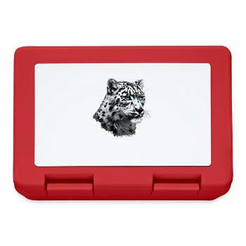 Snow Leopard Schneeleoparden Schneeleopard - Brotdose - Rot - Vorne
