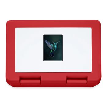Hummingbird Kolibris Kolibri - Brotdose - Rot - Vorne