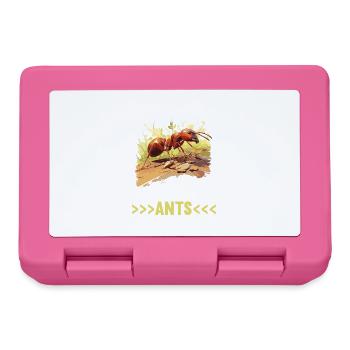 Ant Ameisen Ameise - Brotdose - Pink - Vorne