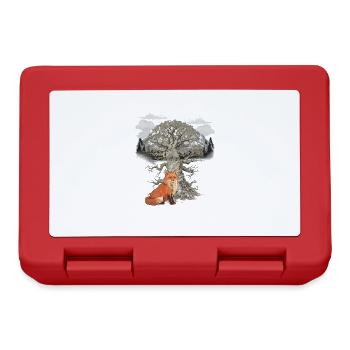 Fox, Foxes, Forest Animals, Mountains, Nature, Wildlife - Lunchbox - red - Front