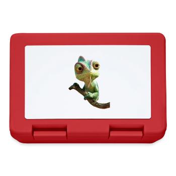 Caméléon, Lézard, Reptile, Iguane, Lézard, Caméléons - Boîte à goûter - rouge - Devant