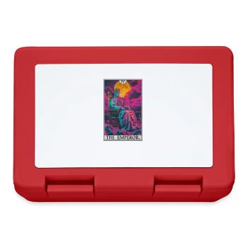 Tarotkarte The Emperor Der Herrscher - Brotdose - Rot - Vorne