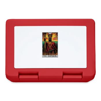 Tarotkarte The Emperor Der Herrscher - Brotdose - Rot - Vorne