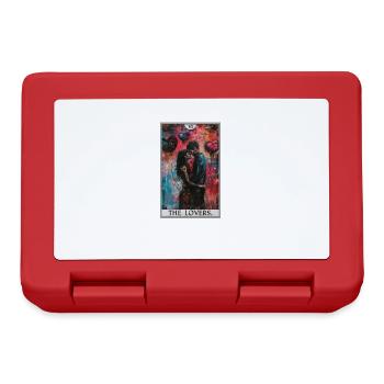 Tarot Cards Tarot Card The Lovers The Lovers - Lunchbox - red - Front