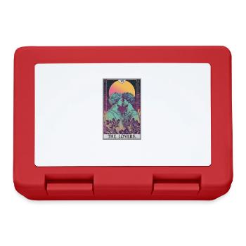Tarot Cards Tarot Card The Lovers The Lovers - Lunchbox - red - Front