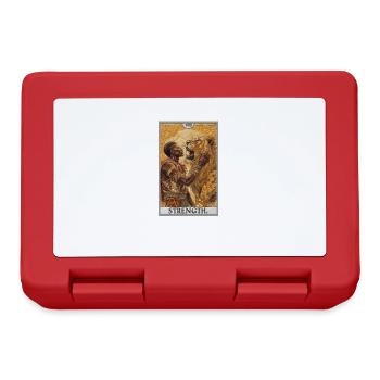 Tarotkarten Tarotkarte Strength Kraft - Brotdose - Rot - Vorne