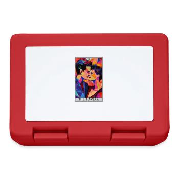 Tarot Cards Tarot Card The Lovers The Lovers - Lunchbox - red - Front