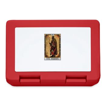 Cartes de tarot Carte de tarot L’Ermite L’Ermite - Boîte à goûter - rouge - Devant