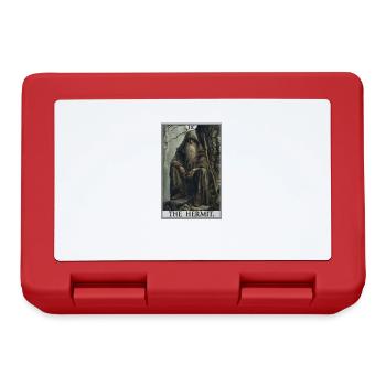 Cartes de tarot Carte de tarot L’Ermite L’Ermite - Boîte à goûter - rouge - Devant