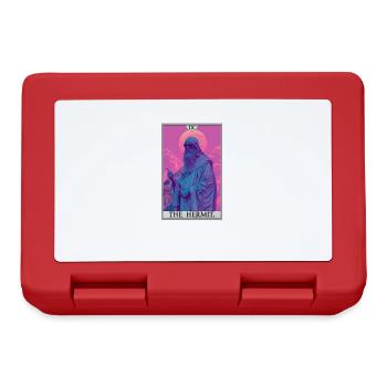 Cartes de tarot Carte de tarot L’Ermite L’Ermite - Boîte à goûter - rouge - Devant