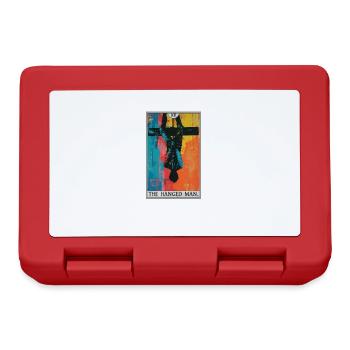 Carte de tarot Carte de tarot Le pendu - Boîte à goûter - rouge - Devant
