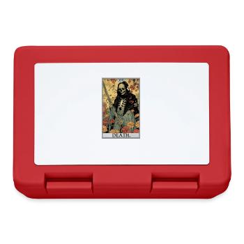 Tarotkarten Tarotkarte Death Tod - Brotdose - Rot - Vorne