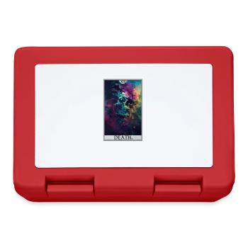 Tarotkarten Tarotkarte Death Tod - Brotdose - Rot - Vorne