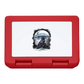 mystical crow crows raven raven - Lunchbox - red - Front