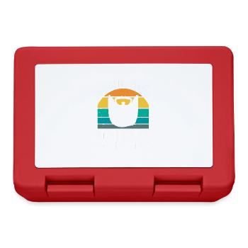 Citation de barbe, Touche ma barbe et dis-moi que je suis jolie - Boîte à goûter - rouge - Devant