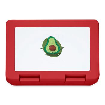 J’aime juste beaucoup les avocats, ok avocat - Boîte à goûter - rouge - Devant