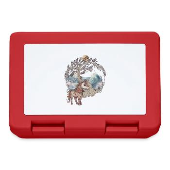 Licorne mystique Licornes Cheval Chevaux Créatures mythiques - Boîte à goûter - rouge - Devant