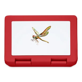 Dragonfly Dragonfly Colorful Wings Cute Dragonflies - Lunchbox - red - Front
