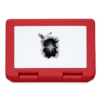 maritime seagull compass seagulls wind rose - Lunchbox - red - Front