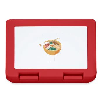 Ramen Is Life Anime Japanese Noodle Soup - Lunchbox - red - Front