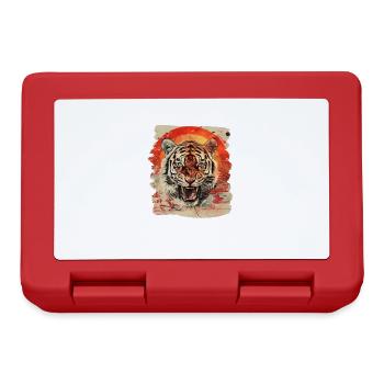 Tigre japonais rétro des années 80 - Boîte à goûter - rouge - Devant