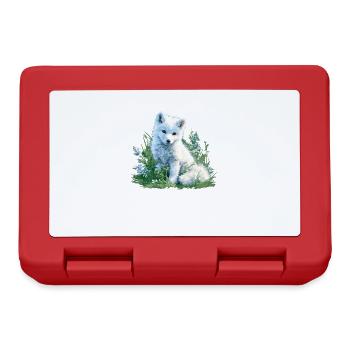 Arctic Fox Polarfüchse Polarfuchs - Lunchbox - red - Front