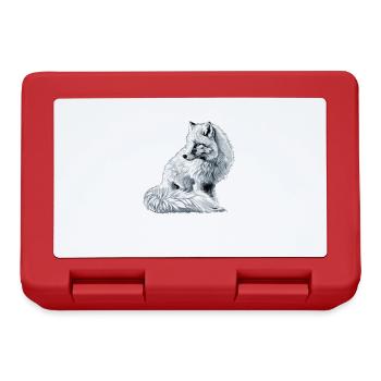 Arctic Fox Polarfüchse Polarfuchs - Lunchbox - red - Front