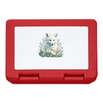 Arctic Fox Polarfüchse Polarfuchs - Lunchbox - red - Front