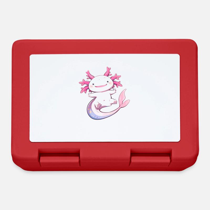 Axolotl - Boîte à goûter - rouge