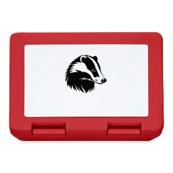 Badger Dachse Dachs - Brotdose - Rot - Vorne