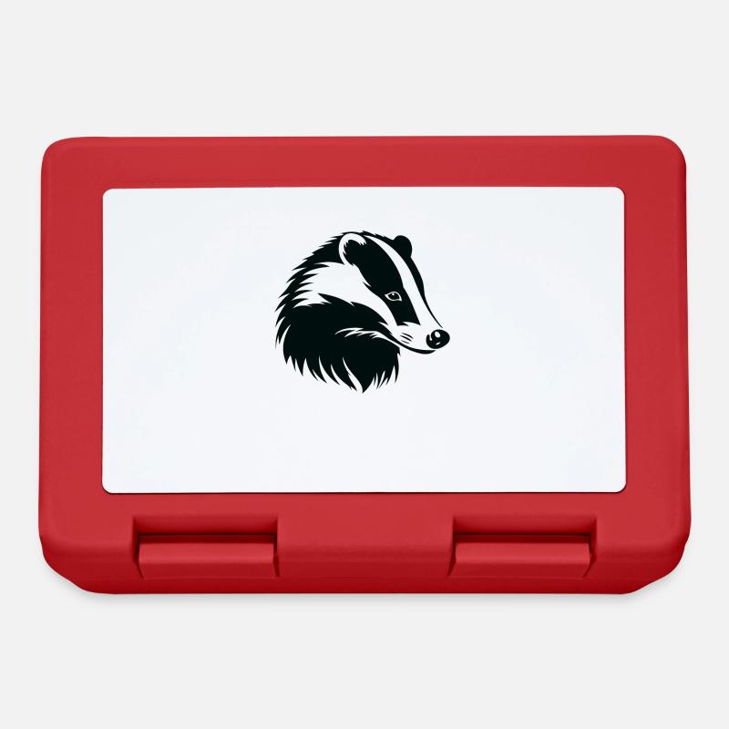 Badger Dachse Dachs - Brotdose - Rot