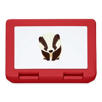 Badger Dachse Dachs - Brotdose - Rot - Vorne