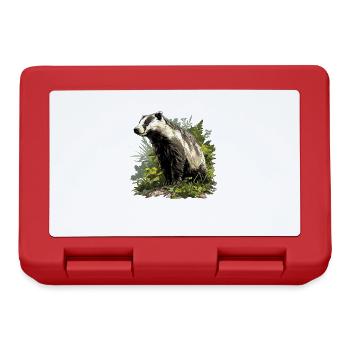 Badger Dachse Dachs - Brotdose - Rot - Vorne