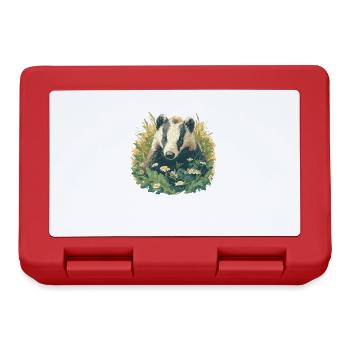 Badger Dachse Dachs - Brotdose - Rot - Vorne