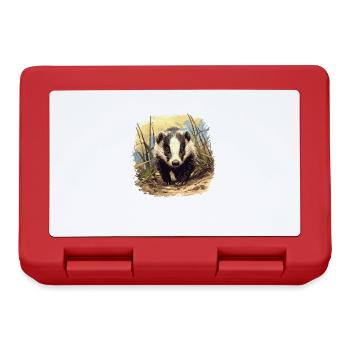Badger Dachse Dachs - Brotdose - Rot - Vorne