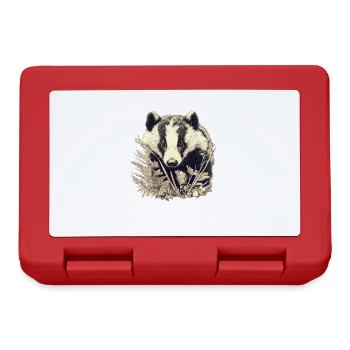 Badger Dachse Dachs - Brotdose - Rot - Vorne