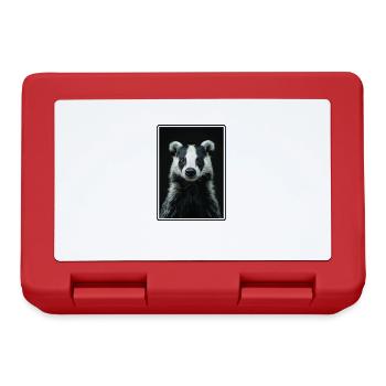 Badger Dachse Dachs - Brotdose - Rot - Vorne
