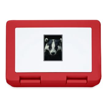 Badger Dachse Dachs - Brotdose - Rot - Vorne