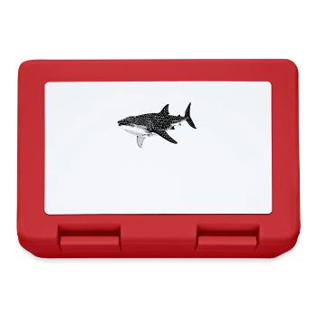 Whale Shark Walhaie Walhai - Brotdose - Rot - Vorne