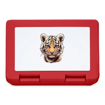Tigre - Boîte à goûter - rouge - Devant