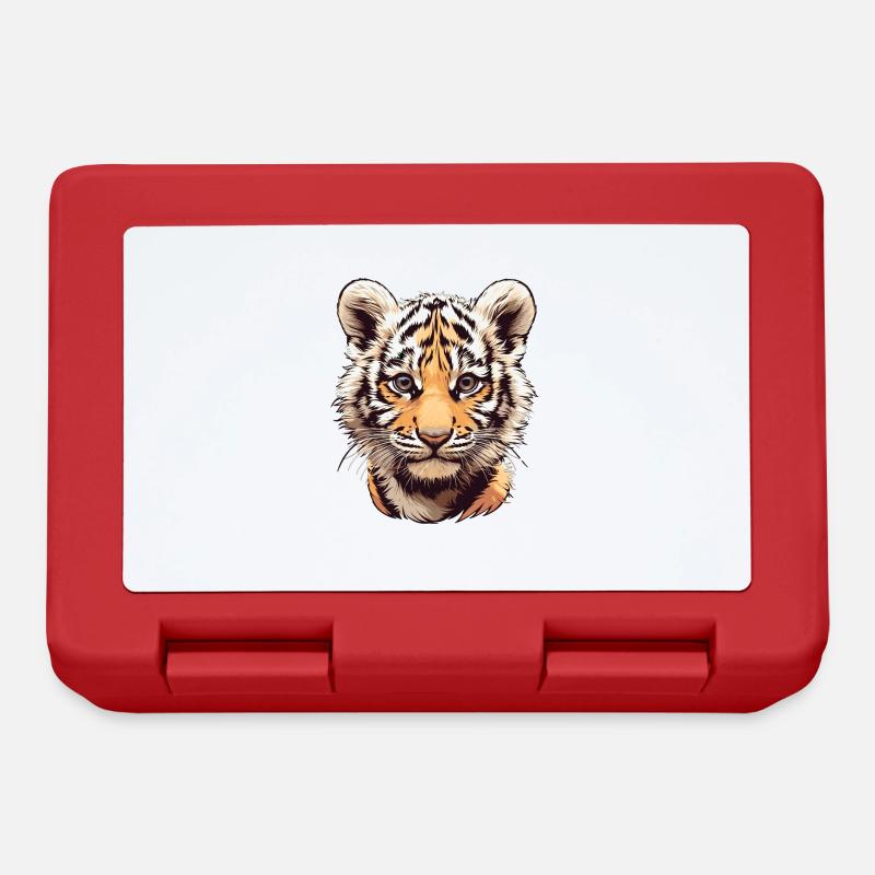 Tigre - Boîte à goûter - rouge