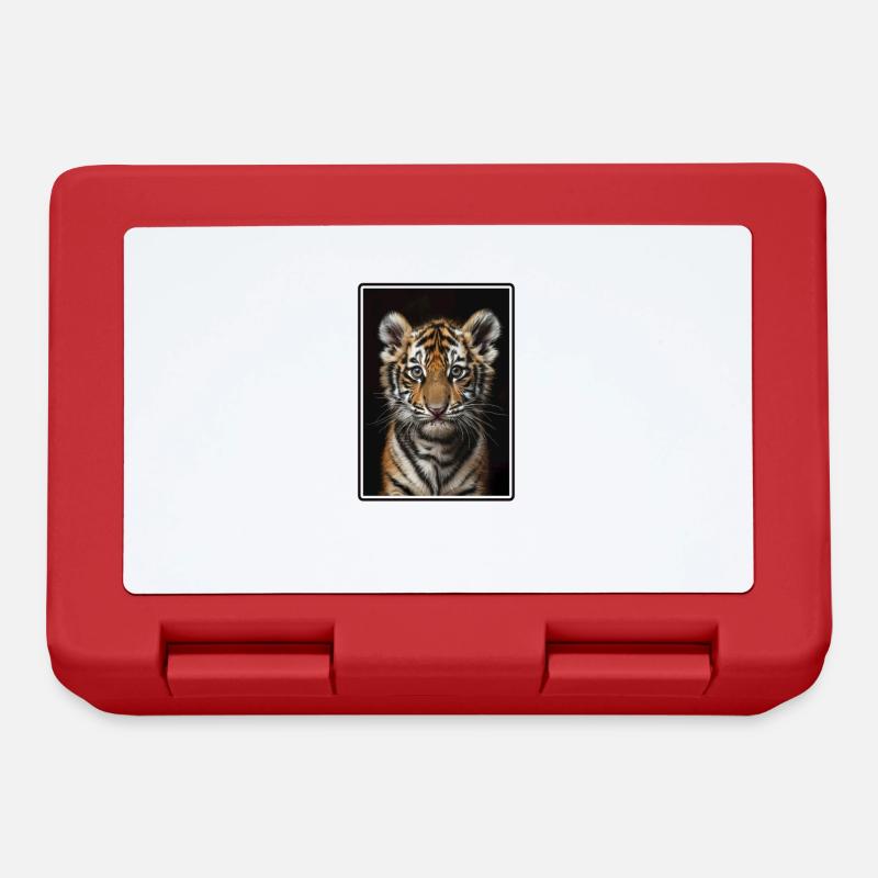 Tigre - Boîte à goûter - rouge