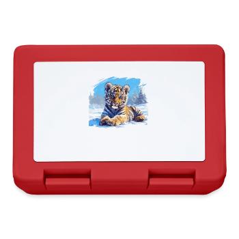 Sibirische Tiger Sibirischer Tiger - Brotdose - Rot - Vorne